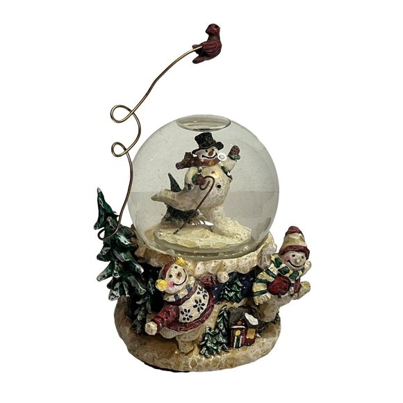 KCare Other - KCare Musical Snow Globe Snowman Bird Christmas Winter Decor